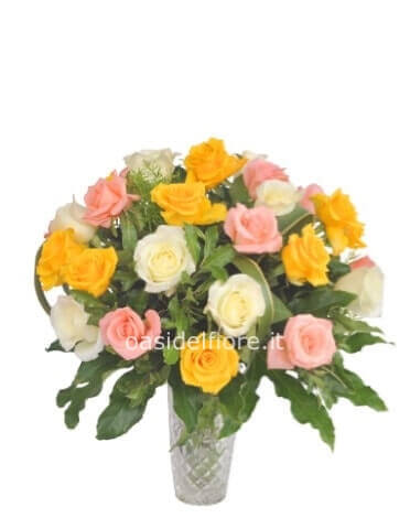 Bouquet rose asortite medio