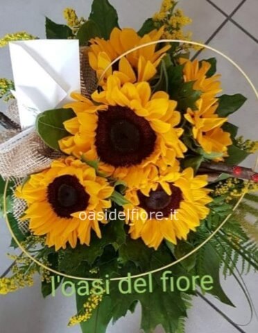 Bouquet di girasoli medio