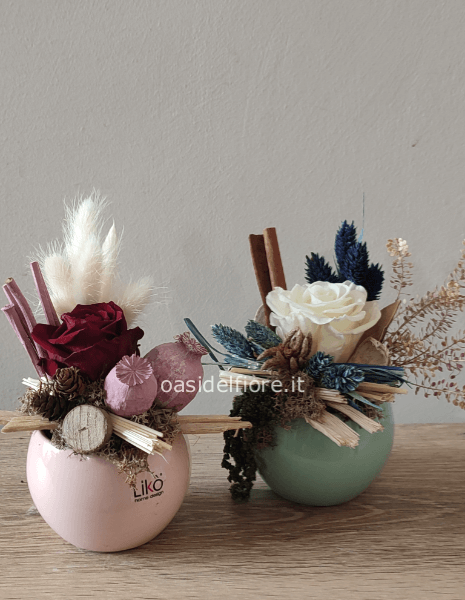 BOULLE CON ROSA STABILIZZATA